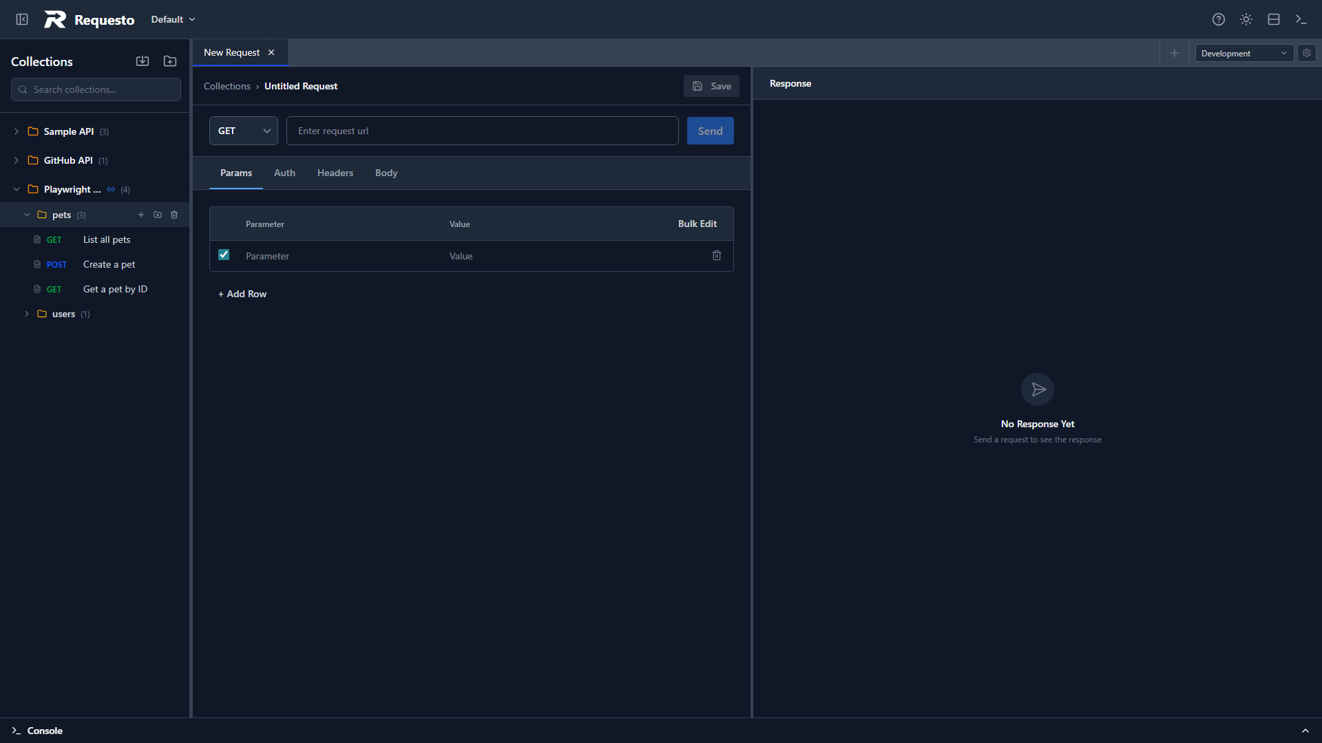 Imported collection in sidebar