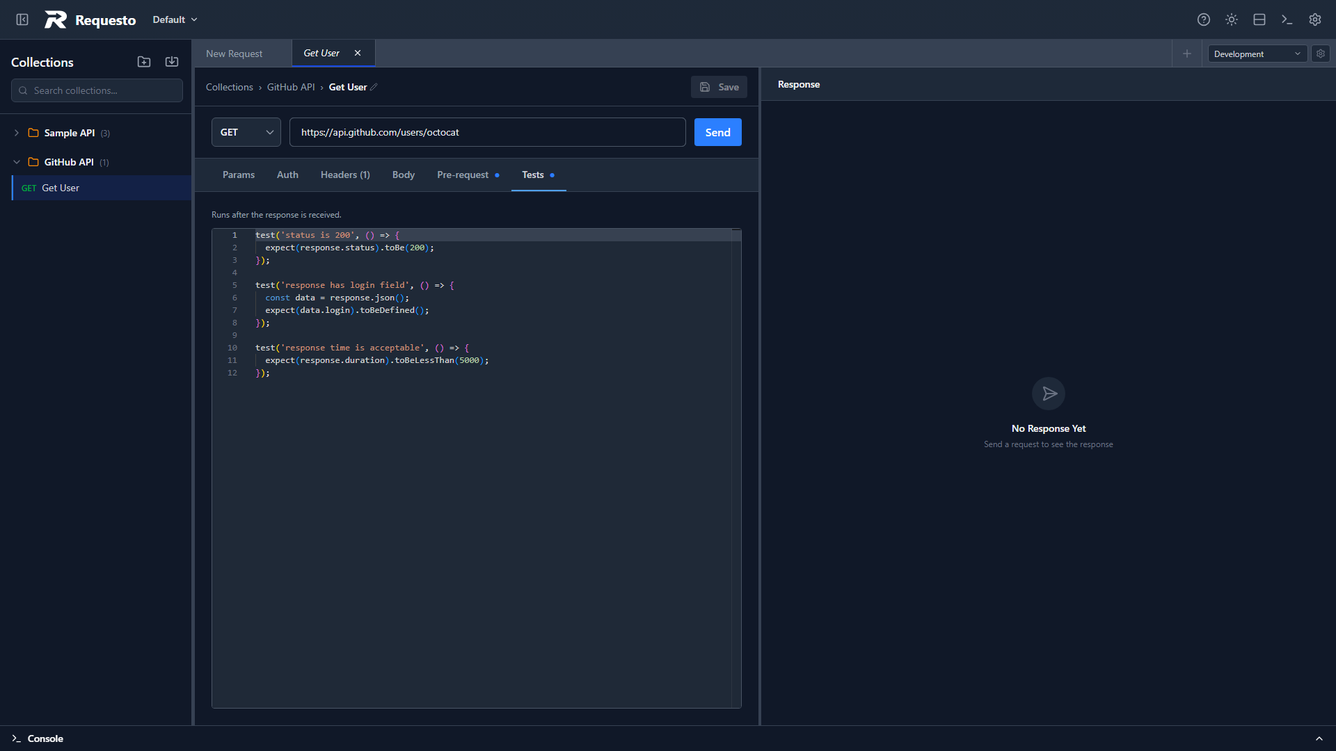 Test script editor