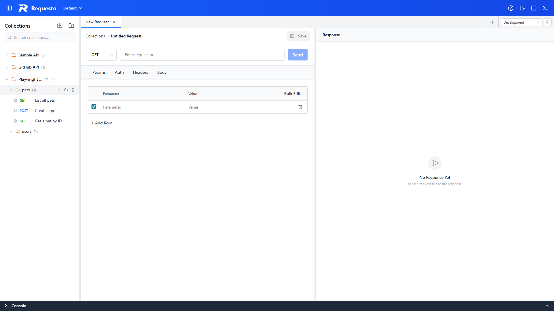 Imported collection in sidebar
