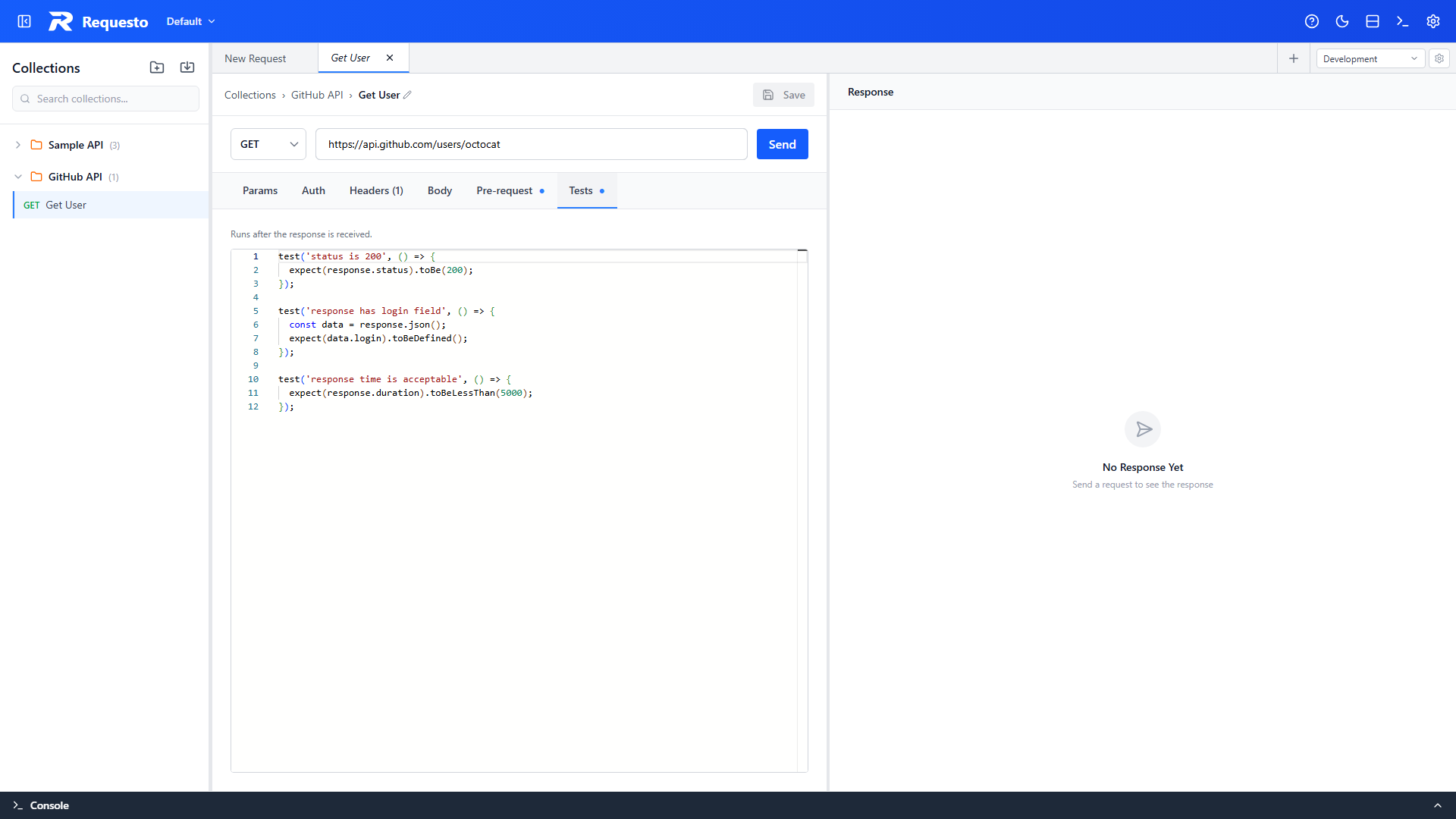 Test script editor